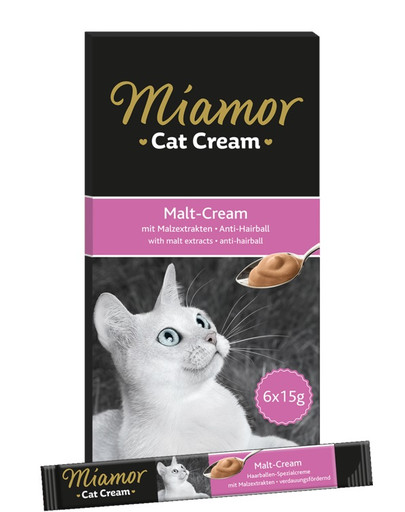 MIAMOR Cat Cream pasta słodowa 6 x 15 ml