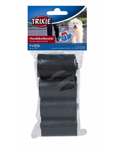 Trixie plastikiniai maišeliai fekalijoms 4x20 vnt
