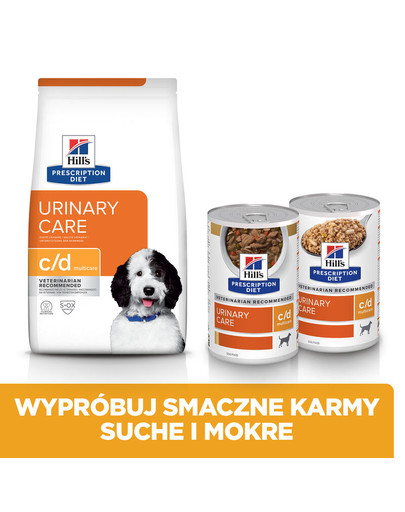 HILL'S Prescription Diet Canine c/d Multicare 1,5 kg maistas šunims, sergantiems šlapimo takų ligomis