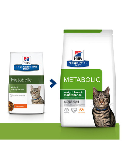 HILL'S Prescription Diet Feline Metabolic su vištiena 3 kg