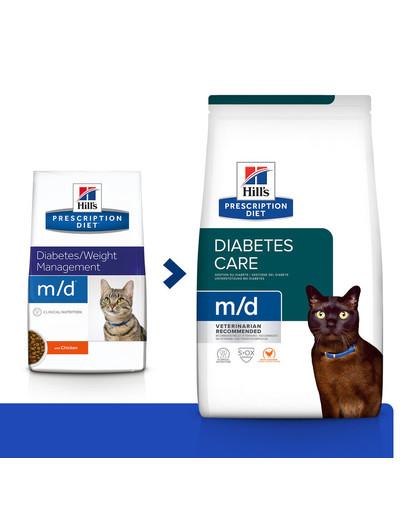 HILL'S Prescription Diet M/D Diabetes Feline With Chicken 3 kg