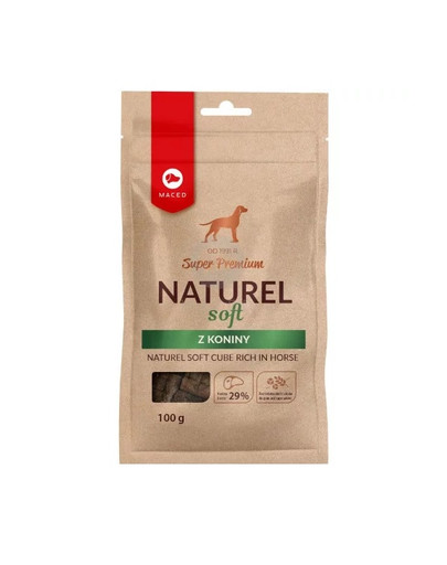 MACED Super Premium Naturel Soft skanėstas šunims su arkliena 100g