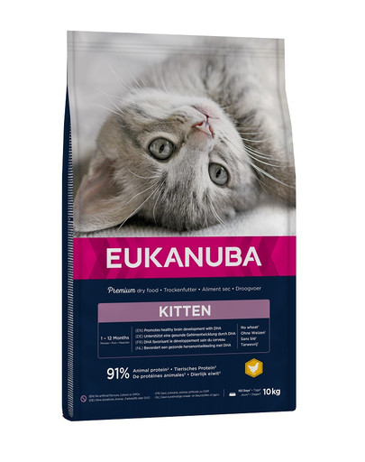 EUKANUBA Cat Kitten All Breeds Healthy Start Chicken & Liver 10 kg
