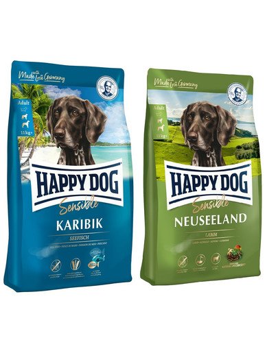 HAPPY DOG Supreme Caribbean 12,5 kg + Supreme New Zealand 12,5 kg