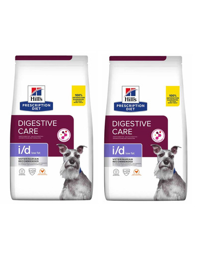 HILL'S Prescription Diet Digestive Care i/d ActivBiome Canine Low Fat vištiena 3 kg
