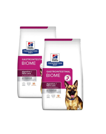 HILL'S Prescription Diet Canine GI Biome maistas šunims, sergantiems virškinimo ligomis, 20 kg (2x10 kg)