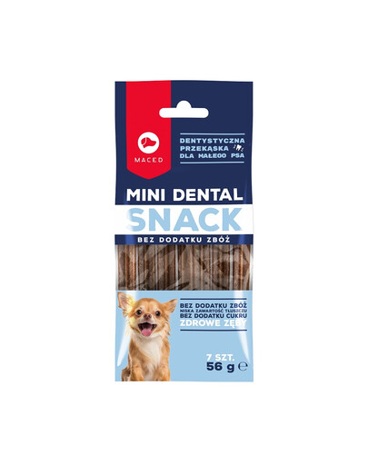 MACED Mini Dental Snack Šunų sausainiai be grūdų 56 g
