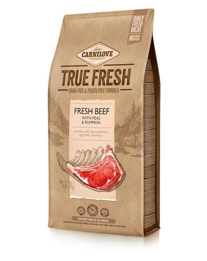 CARNILOVE True Fresh Beef jautienos ėdalas šunims 11,4 kg + 1,4 kg kalakutienos NEMOKAMAI