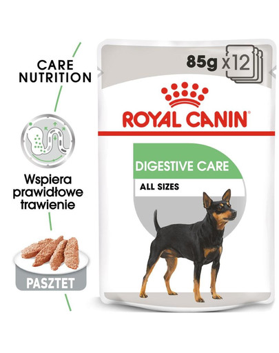 ROYAL CANIN CCN Digestive Care šlapias maistas - paštetas suaugusiems šunims, turintiems jautrų virškinamąjį traktą 24 x 85 g