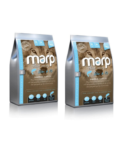 MARP Variety Slim & Fit baltos žuvies maistas šunims su balta žuvim 36 kg (2 x 18 kg)