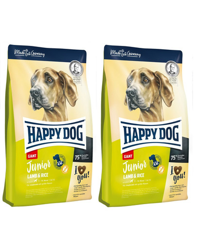HAPPY DOG Junior Giant Lamb & Rice 30 kg (2 x 15 kg)