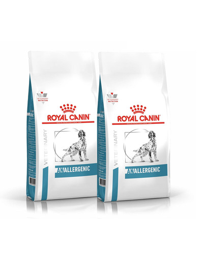 ROYAL CANIN Dog anallergenic 16 kg sausas ėdalas suaugusiems šunims, alergiškiems maistui su dermatologiniais ir (arba) virškinimo trakto simptomais