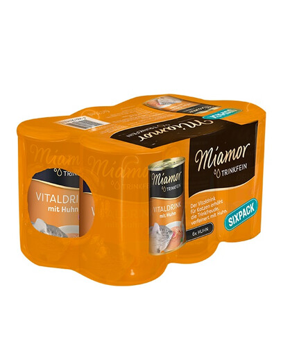 MIAMOR Trinkfein Vištienos sriuba katėms 24x135 ml