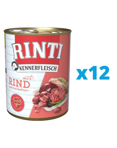 RINTI Kennerfleisch Beef jautiena12 x 400 g