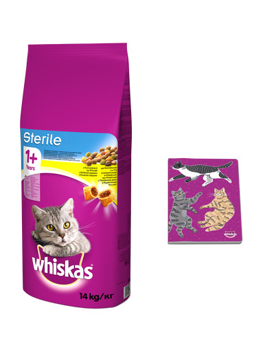 Whiskas Sterile ėdalas suagusioms sterilioms katėms su vištiena 14 kg