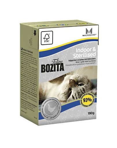 BOZITA Indoor and Sterilised 16x190 g