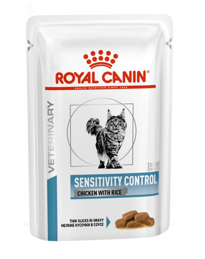ROYAL CANIN Cat Sensitivity vištiena su ryžiais 85 g x 24 vnt. drėgnas ėdalas suaugusioms katėms, turinčioms nepageidaujamų reakcijų į maistą