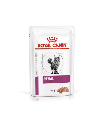ROYAL CANIN Cat Renal 48 x 85 g drėgnas maistas inkstų ligomis sergančioms katėms