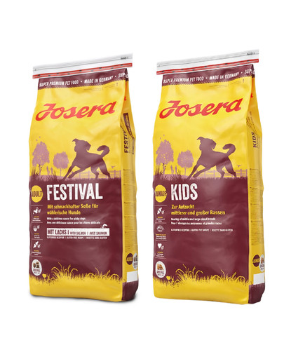 JOSERA Dog Festival 12,5 kg + Kids 12,5 kg