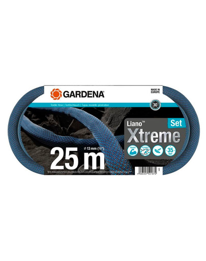 GARDENA "Liano Xtreme" 25 m tekstilinės žarnos rinkinys