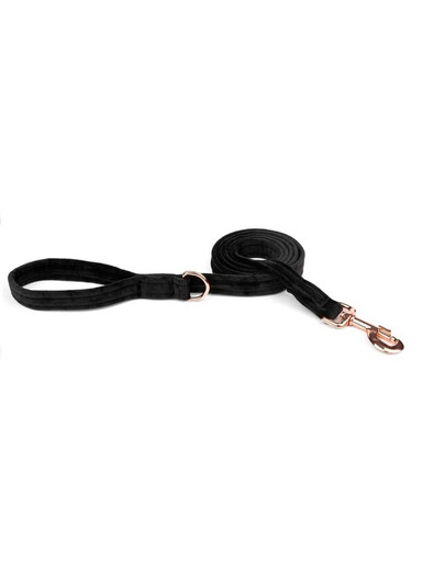 ESME FOR DOG Velūro pavadėlis šunims onyx 150cm / 2cm