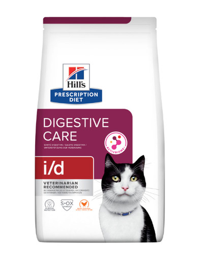 HILL'S Prescription Diet Feline Digestive Care i/d 8 kg ėdalas katėms, sergančioms virškinimo trakto ligomis