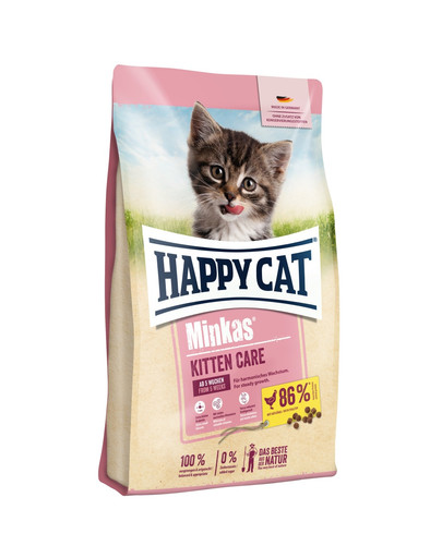 HAPPY CAT Minkas Kitten Care Paukštiena 1,5 kg