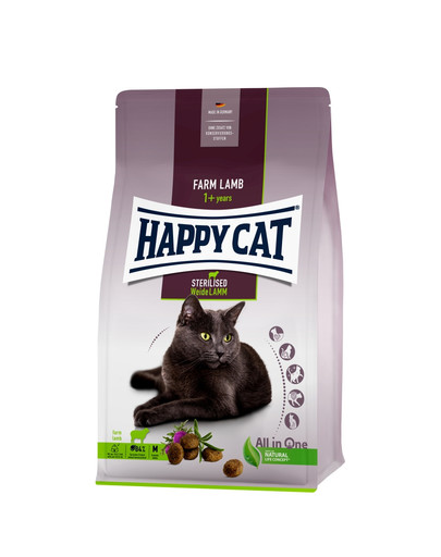 HAPPY CAT Sterilised ėriena 10 kg kastruotoms katėms
