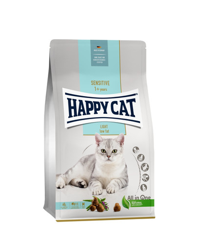 HAPPY CAT Sensitive Light 4 kg  antsvorio turintiems katėms