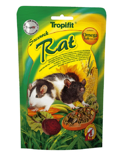 TROPIFIT Premium RAT maistas žiurkėms 500 gr