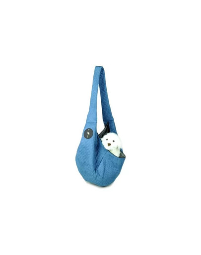 LAUREN DESIGN Aukščiausios kokybės krepšys šunims SARA tamsiai mėlynas