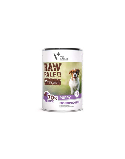 VETEXPERT Raw Paleo Antis/Duck Puppy Can 400g