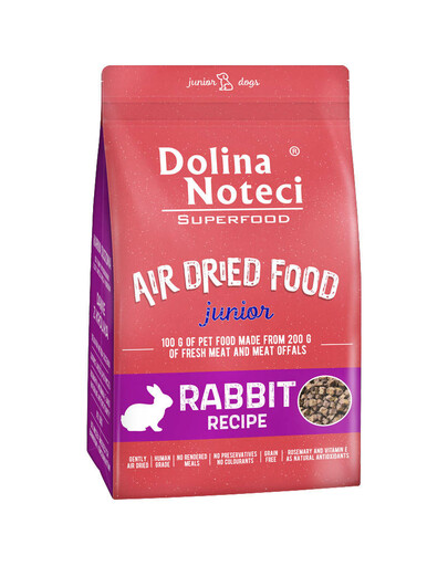 DOLINA NOTECI Superfood Junior džiovintas triušių pašaras 1kg