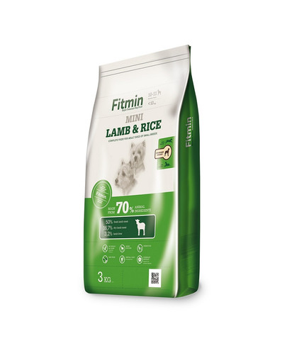 FITMIN Dog mini lamb&rice karma dla psów ras małych 3 kg