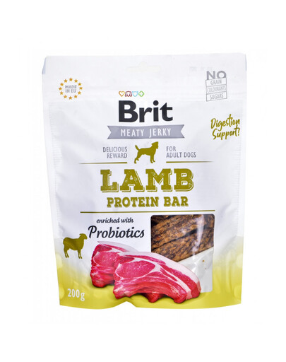 BRIT Jerky Snack Lamb Protein bar 200g