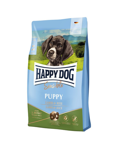 HAPPY DOG Sensible Puppy ėriena su ryžiais 4kg