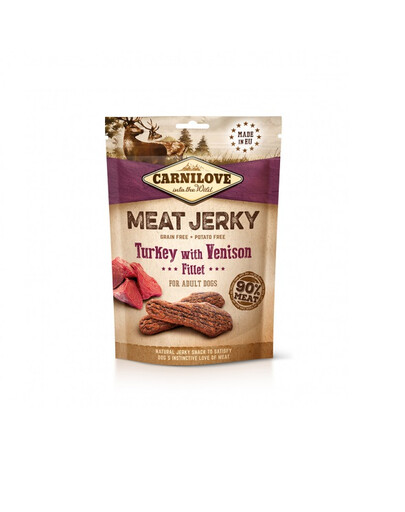 CARNILOVE Jerky turkey with venison fillet 100g