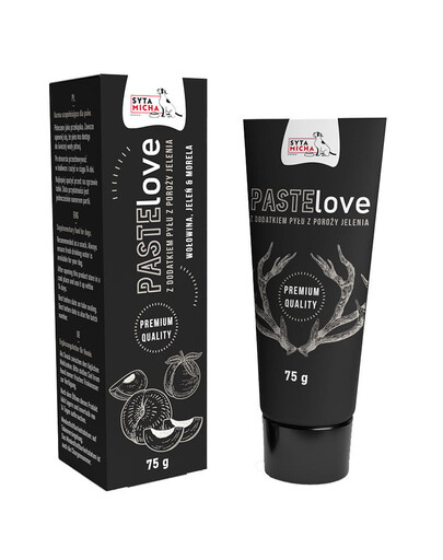 SYTA MICHA PasteLove jautienos pasta su elniais ir abrikosais 75g