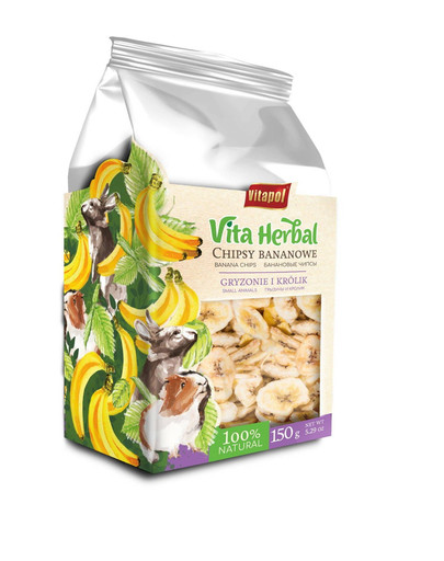 Vitapol bananų traškučiai graužikams 150 g