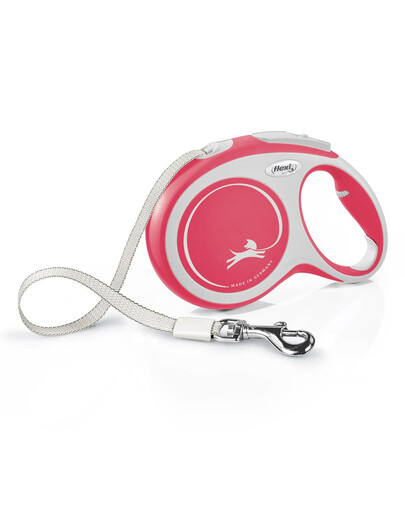 FLEXI New Comfort L Tape 8 m red automatinis pavadėlis