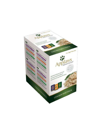 APPLAWS maišelis Multipack kačių sultinio pakeliai 48 x 70 g