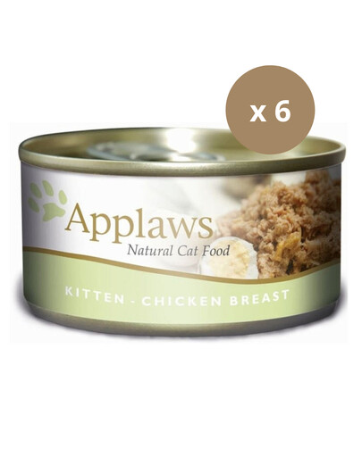 APPLAWS Cat Tin 6 x 70 g maistas kačiukams su vištienos krūtinėle