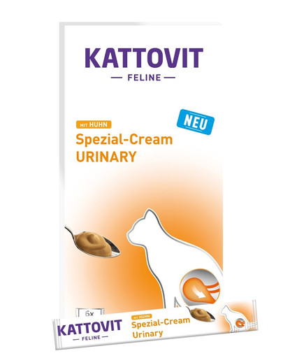 KATTOVIT Urinary Cream 6x15g skanėstas katėms Vištienos kremas