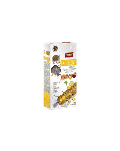 VITAPOL Smakers Puikiai tinka žiurkėms ir pelėms 2 vnt. 110 g