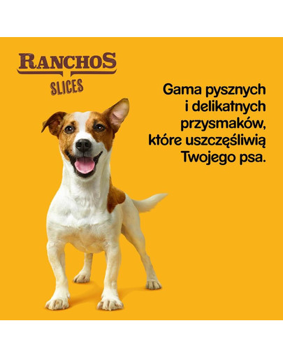 PEDIGREE Ranchos Slices 8 x 60g – šunų skanėstai su jautiena