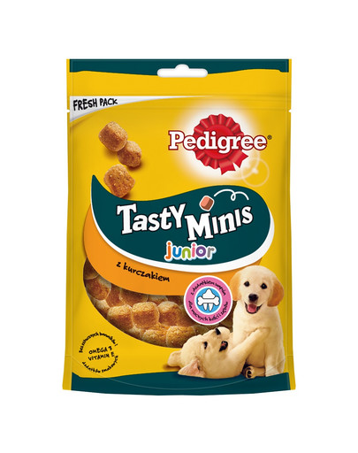 PEDIGREE Tasty Minis Junior 125 g šuniukų maistas su vištiena