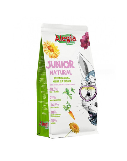 ALEGIA Junior Natural triušiams 650g