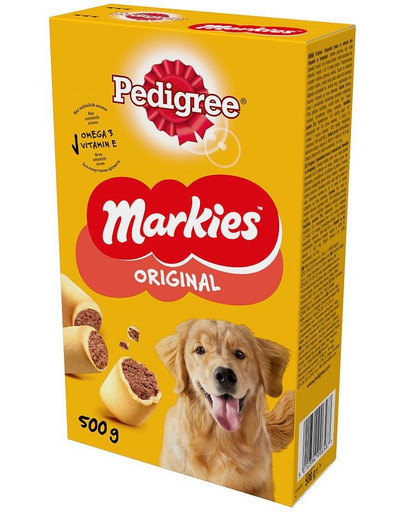 PEDIGREE Markies Original 500g traškūs sausainiai suaugusiems šunims