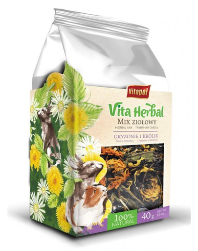 Vitapol Vitaherbal žolelių mišinys graužikams ir triušiams 40 g