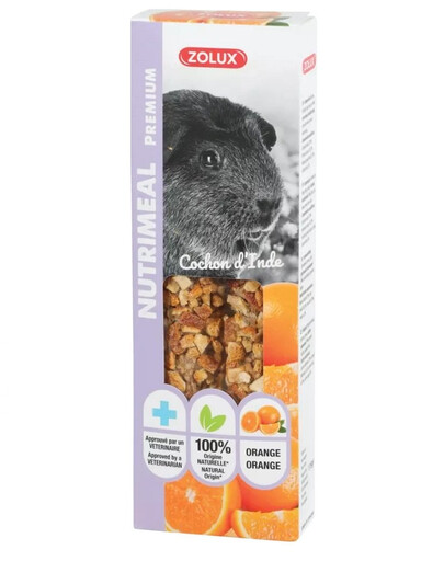 ZOLUX NUTRIMEAL3Stick oranžinis skanėstas jūrų kiaulytėms 115g